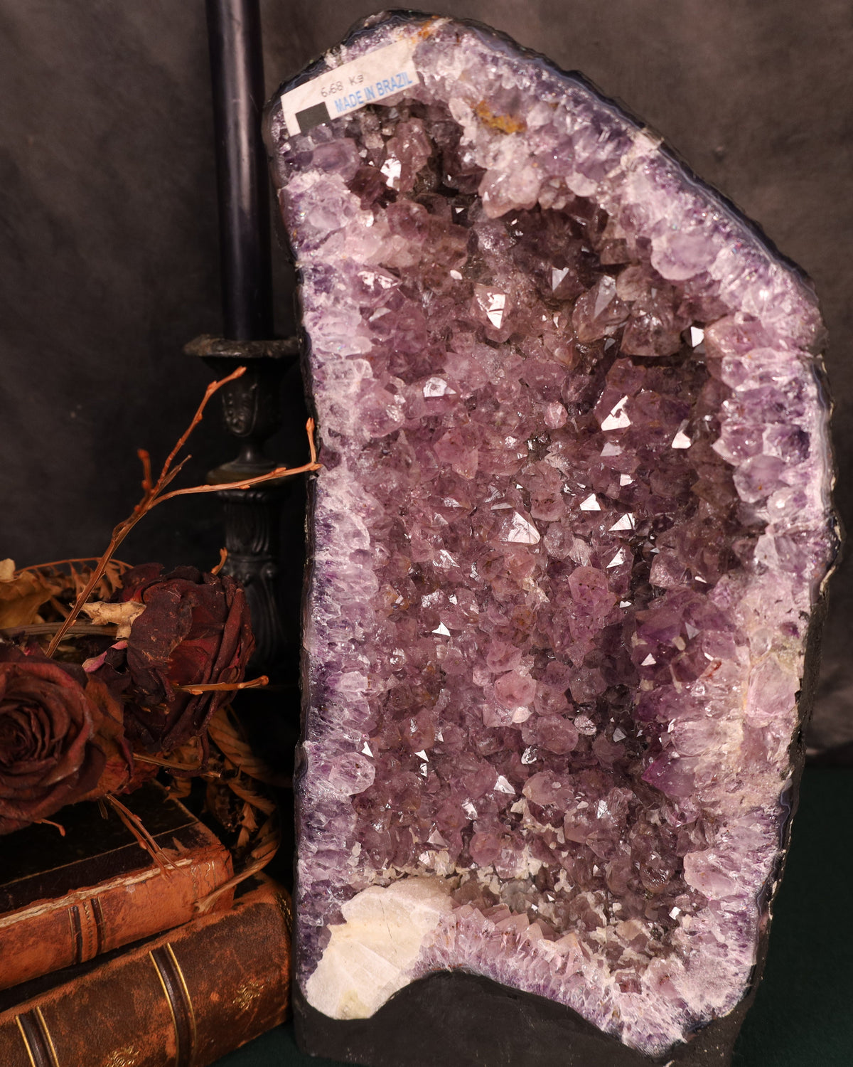 Amethystdruse aus Brasilien | 6,68 kg | 36 cm hoch – 16 cm breit