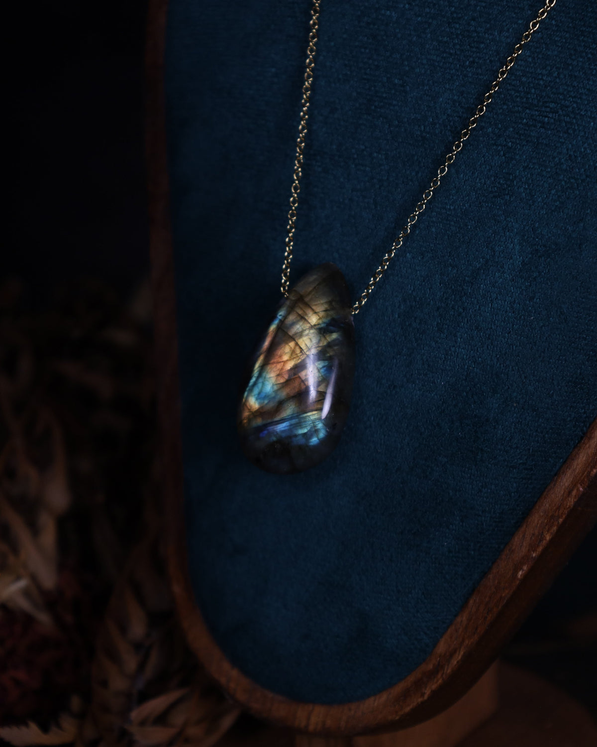 Labradorit Teardrop Anhänger